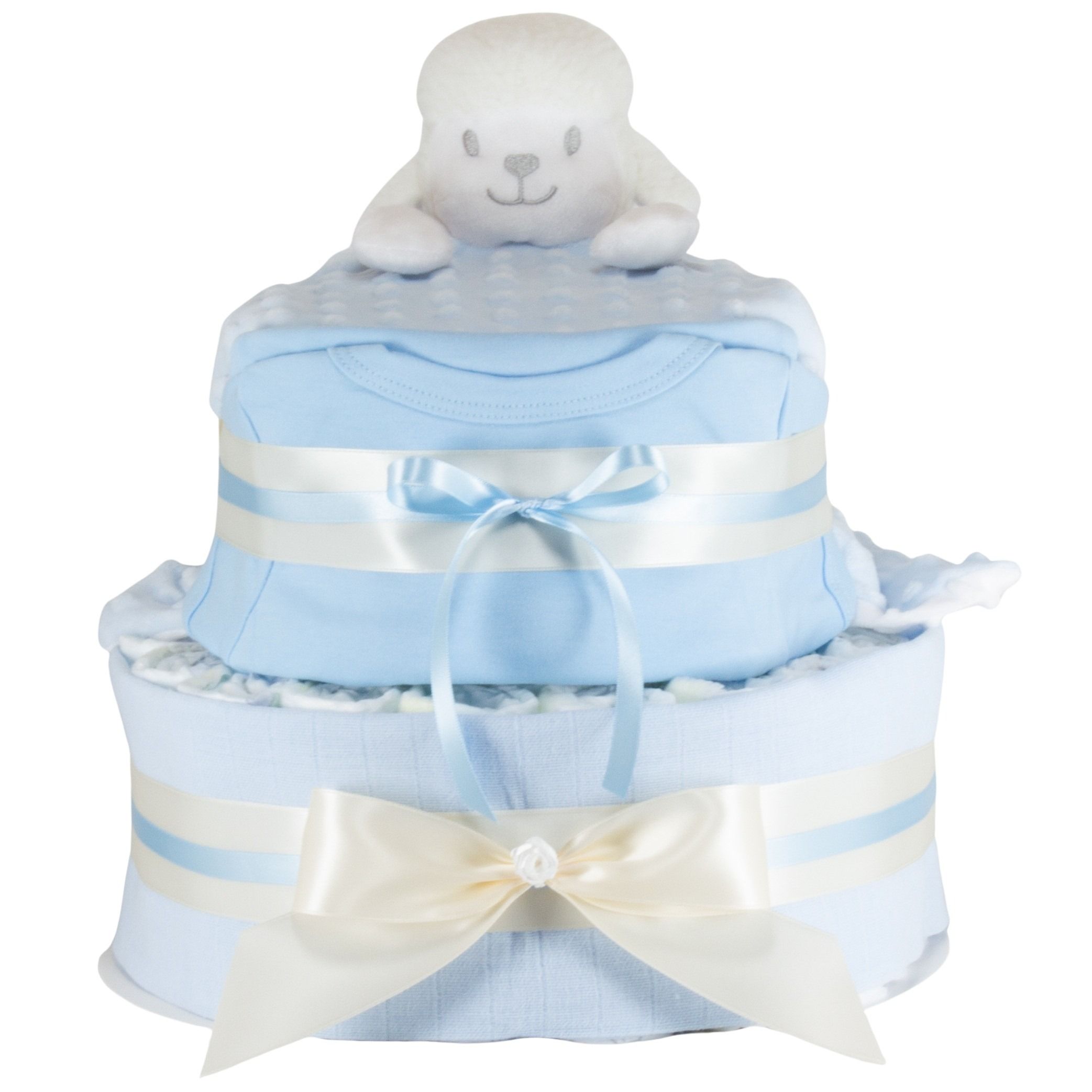 Windeltorte Baby Lamb blau