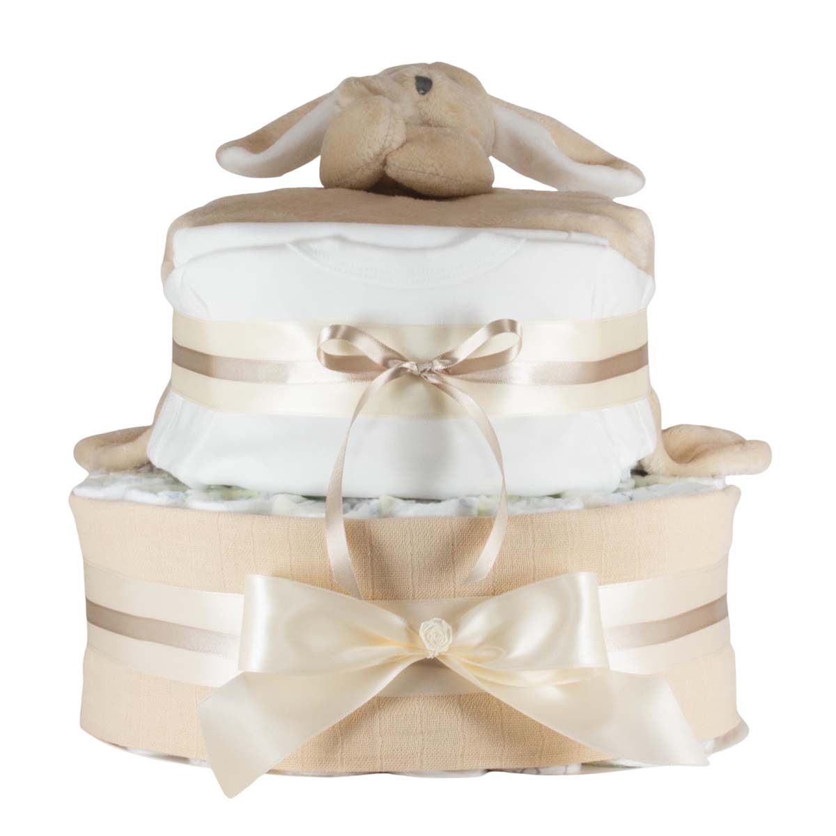 Windeltorte Baby Kaninchen beige